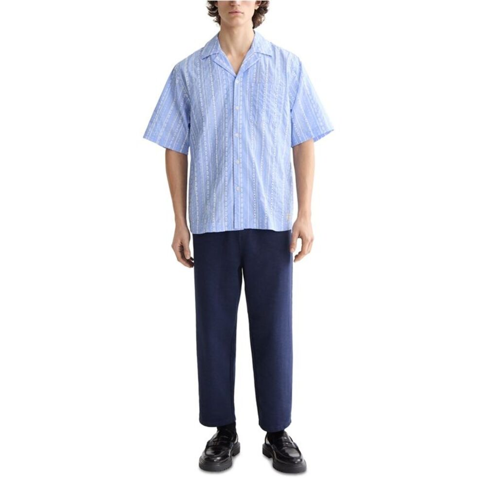 Scotch & Soda Mens Camp Collar Button Up Shirt, NWT